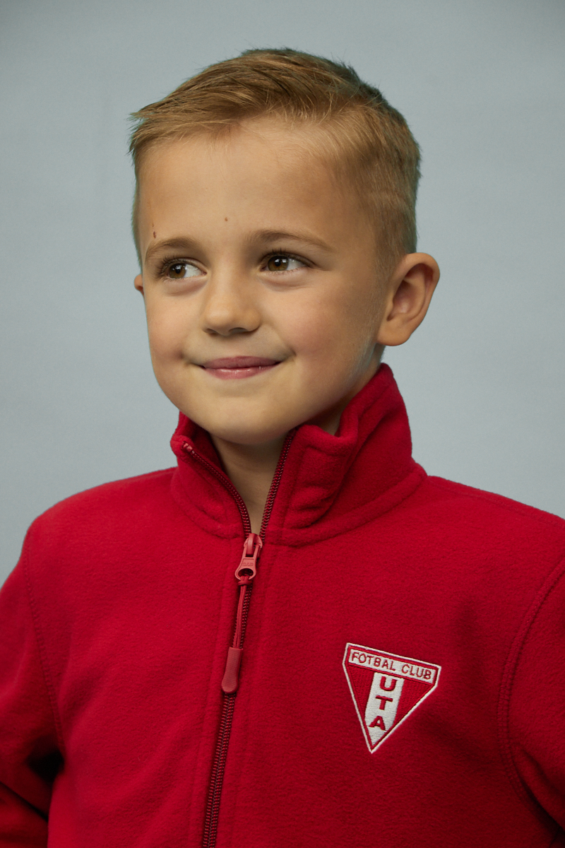Jachetă roșie MICROFLEECE copii UTA
