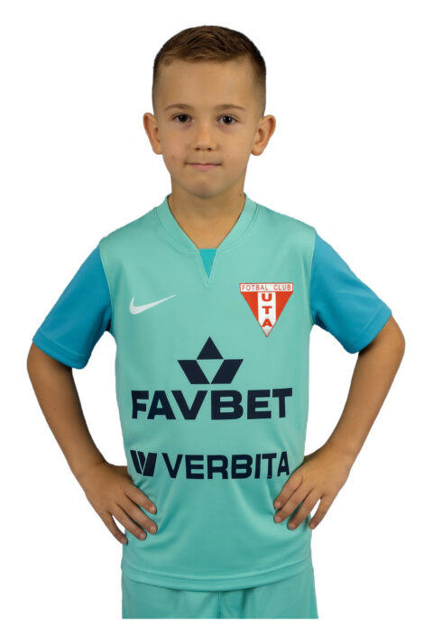 Tricou oficial UTA NIKE copii – model turcoaz, tehnologie Dri-FIT