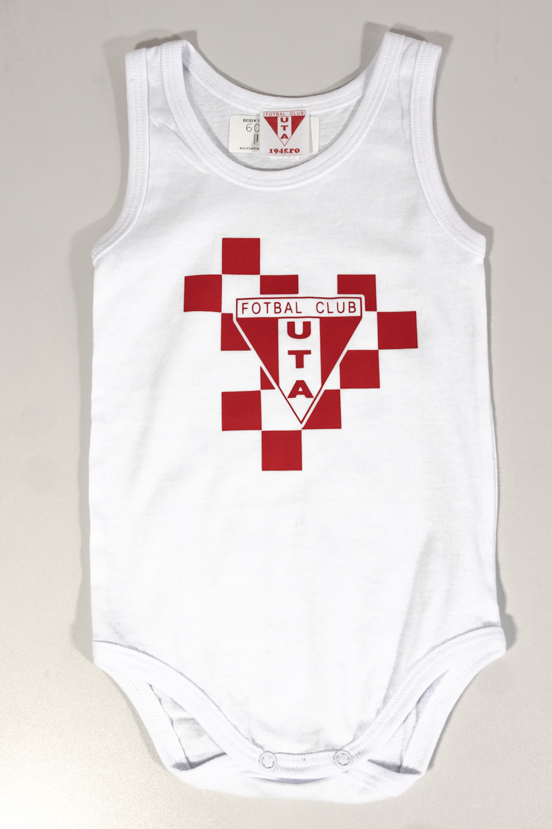 Body bebe UTA siglă 12–18 luni alb