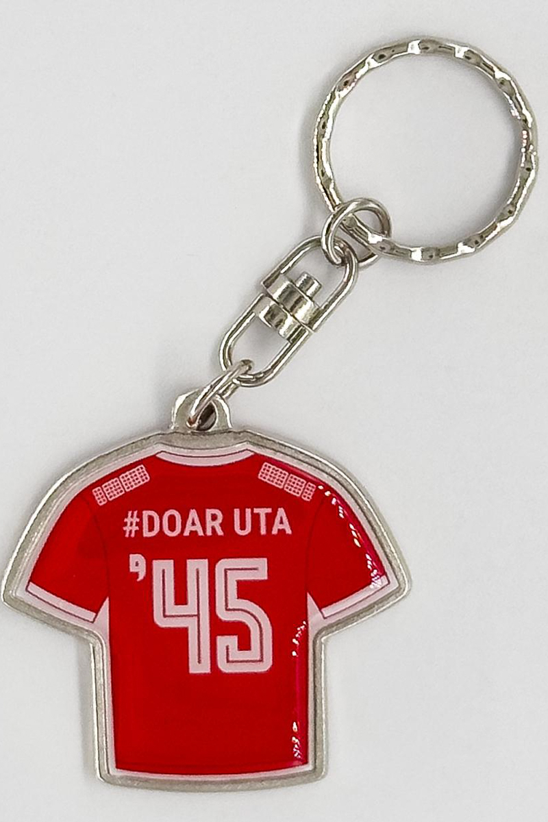 Breloc UTA Arad în formă de tricou – material epoxy transparent, suvenir oficial-2