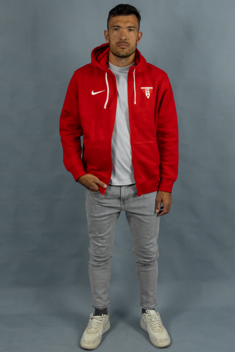 Hanorac Nike roșu UTA cu fermoar bărbați – confort zilnic