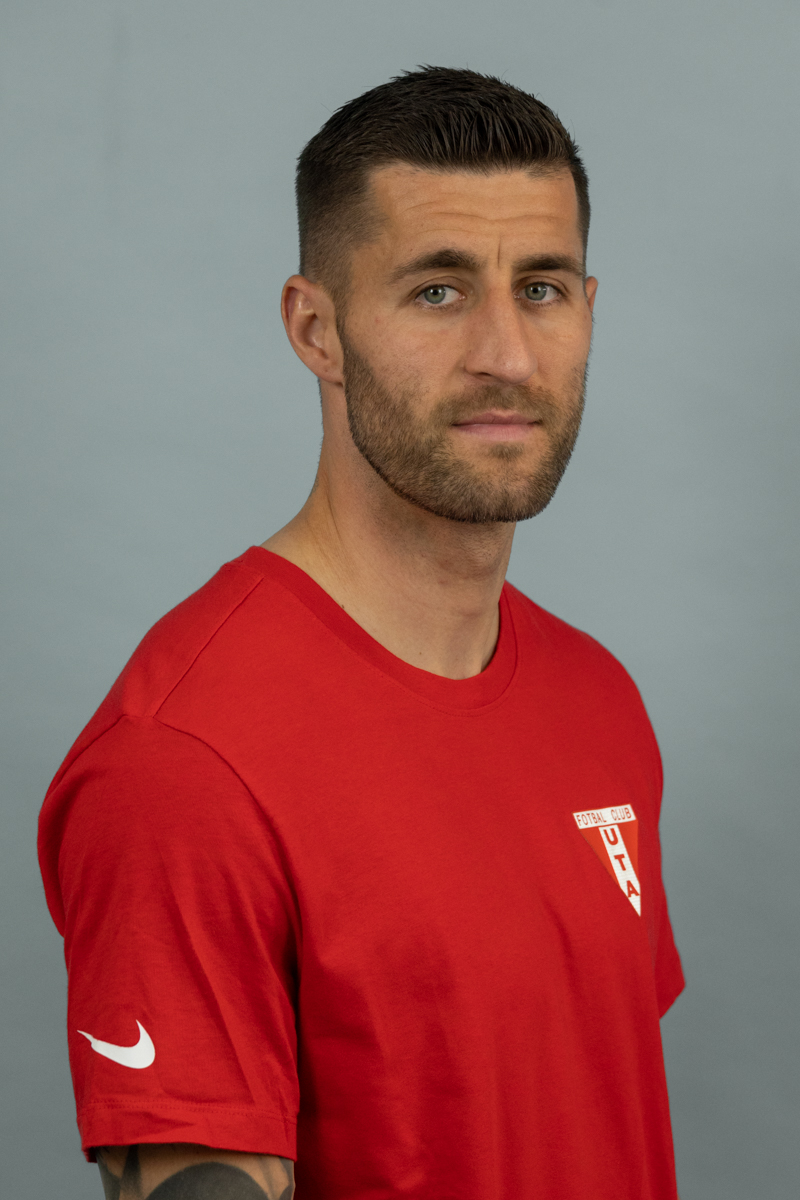 Tricou bărbați roșu bumbac UTA, Nike