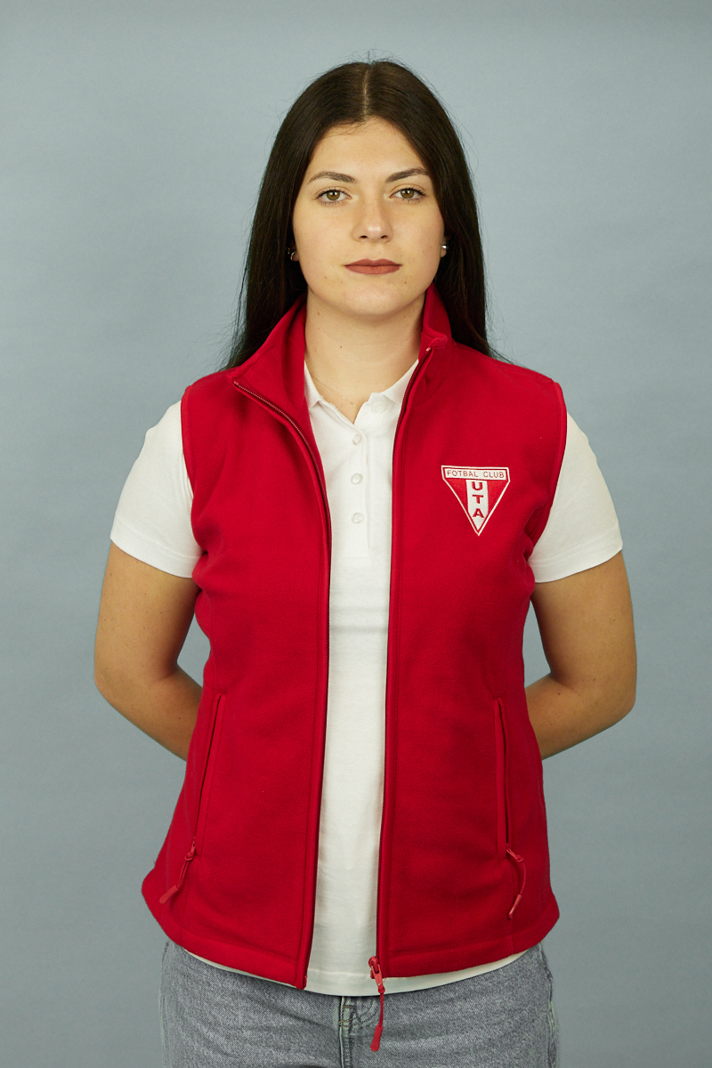 VESTĂ FEMEI ROȘIE UTA FLEECE6