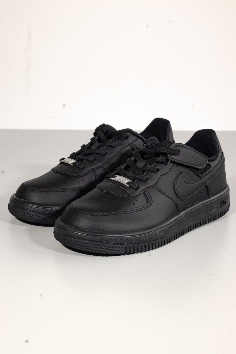 Nike Air Force 1 EasyOn negru pantofi sport copii cu închidere rapidă