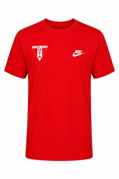 TRICOU BRODAT NIKE ROȘU CASUAL UTA BĂRBAȚI